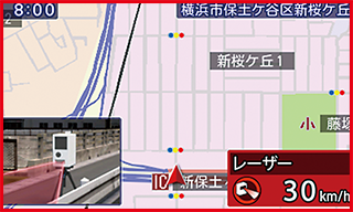 レーザー光を用いたオービス